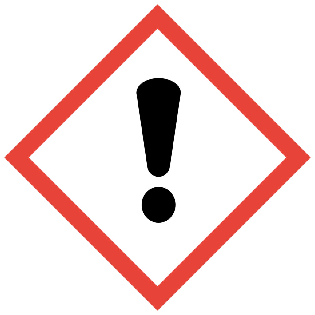 GHS Kennzeichen Achtung Warnung Warnschild Ausrufezeichen
